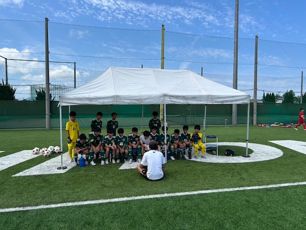 巻サッカークラブのミーティングの様子