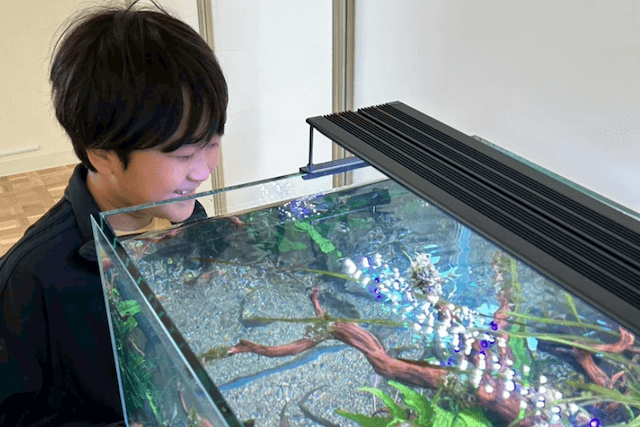 EAPを導入いただきお世話をする様子